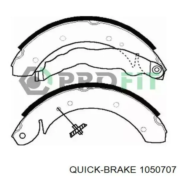 Ремкомплект тормозных колодок Quick Brake 1050707 цена, от 4.99 USD