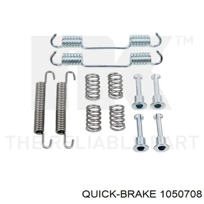 Ремкомплект тормозных колодок 1050708 Quick Brake