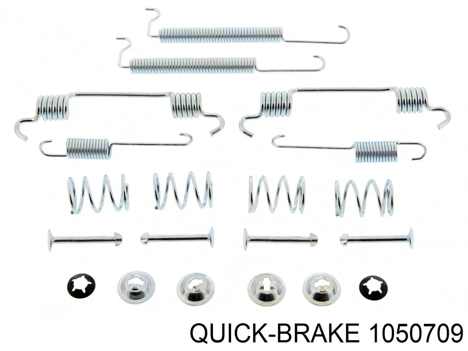 1050709 Quick Brake kit de montagem das sapatas traseiras de tambor