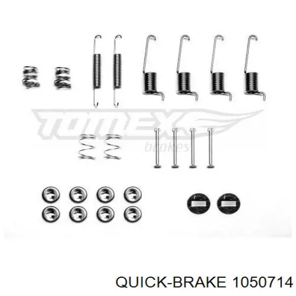 105-0714 Quick Brake монтажный комплект задних барабанных колодок