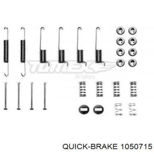 105-0715 Quick Brake ремкомплект тормозных колодок