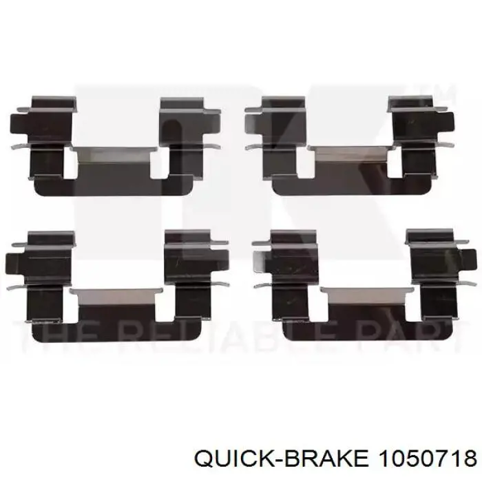 Ремкомплект тормозных колодок Quick Brake 1050718 цена, от 5.89 USD