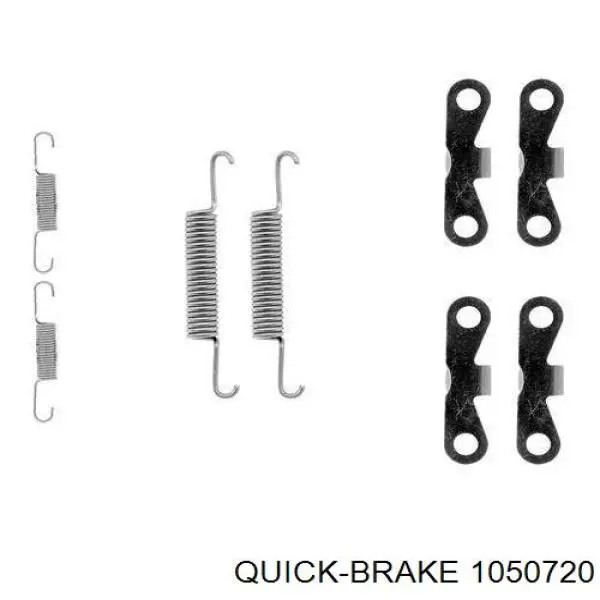 1050720 Quick Brake kit de reparação dos freios traseiros