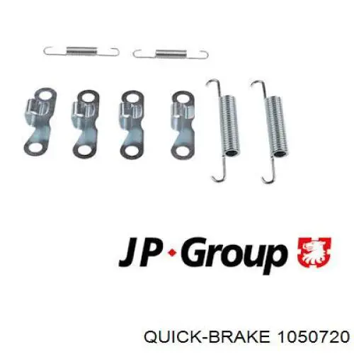 Juego de reparación, frenos traseros 1050720 Quick Brake