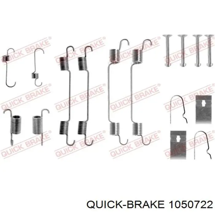 105-0722 Quick Brake sapatas do freio traseiras de tambor