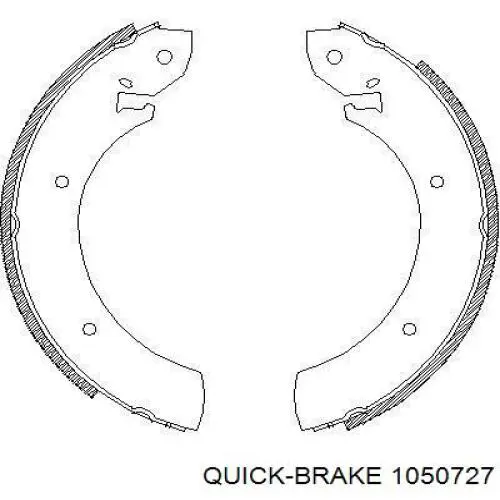 Установочный комплект задних барабанных колодок Quick Brake 1050727 цена, от 11.28 USD