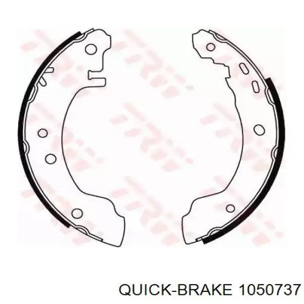 Купить 1050737 Quick Brake Монтажный комплект задних барабанных колодок