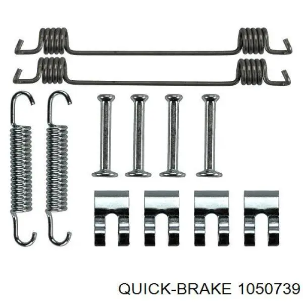 Ремкомплект гальмівних колодок 1050739 Quick Brake