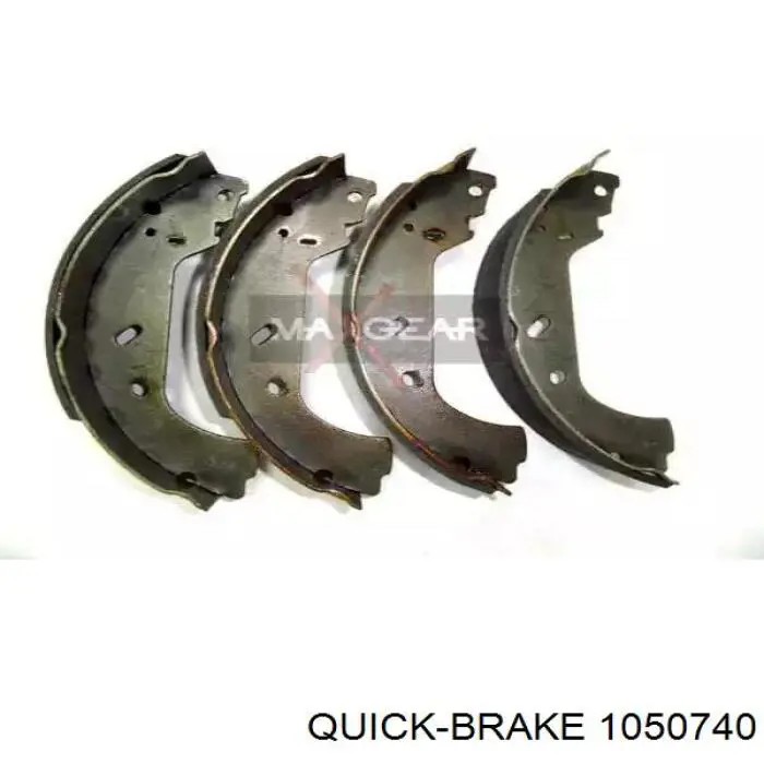 Монтажный комплект задних барабанных колодок 1050740 Quick Brake