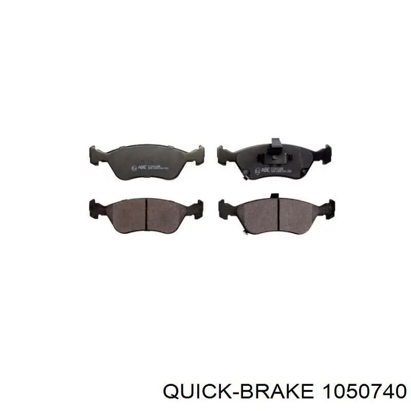 Монтажный комплект задних барабанных колодок Quick Brake 1050740