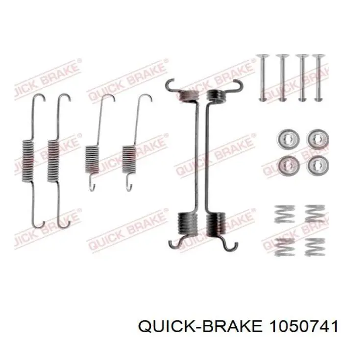 1050741 Quick Brake mecanismo de aproximação (de auto-aproximação das sapatas de tambor (kit de reparação levadiça))