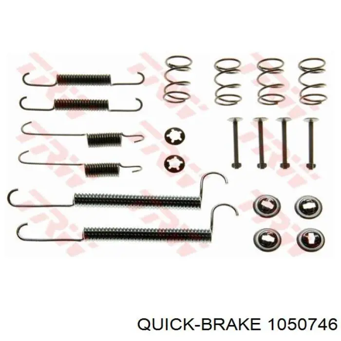 1050746 Quick Brake Комплект монтажный задних барабанных колодок