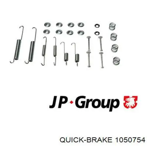 Монтажный комплект задних барабанных колодок 1050754 Quick Brake