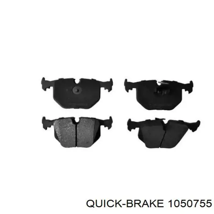 Монтажный комплект задних барабанных колодок 1050755 Quick Brake