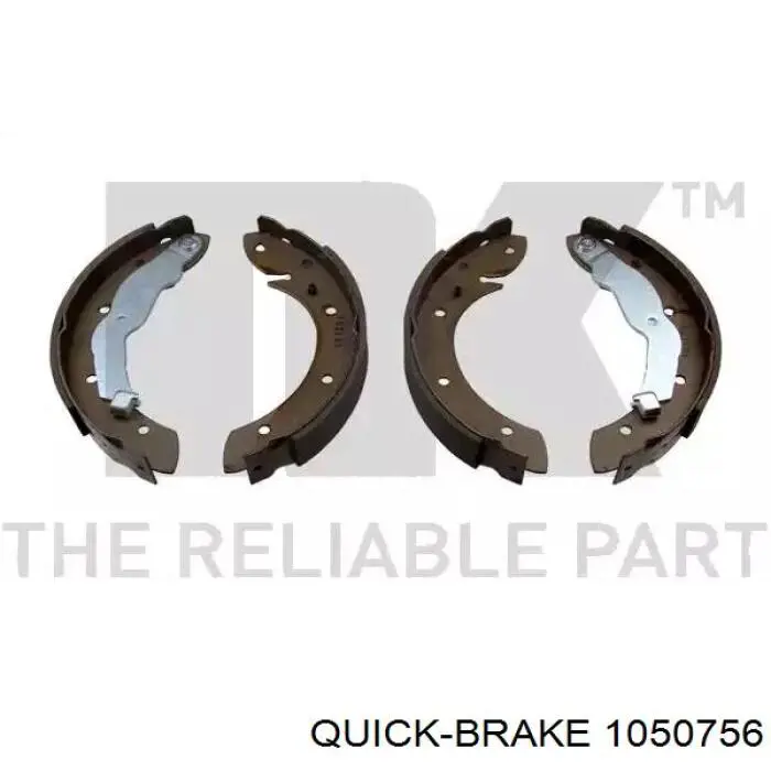 Купить 1050756 Quick Brake Монтажный комплект задних барабанных колодок