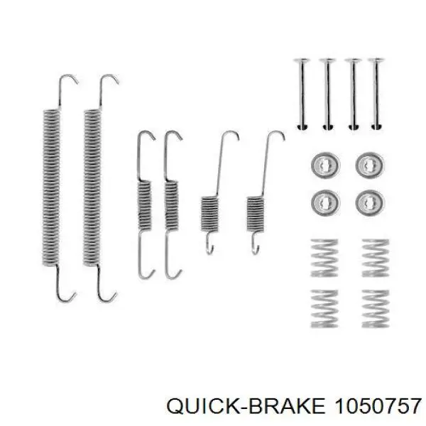 105-0757 Quick Brake kit de montagem das sapatas traseiras de tambor
