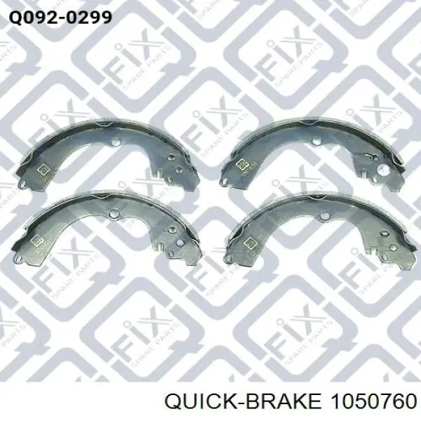 Установочный комплект задних барабанных колодок Quick Brake 1050760 цена, от 8.31 USD