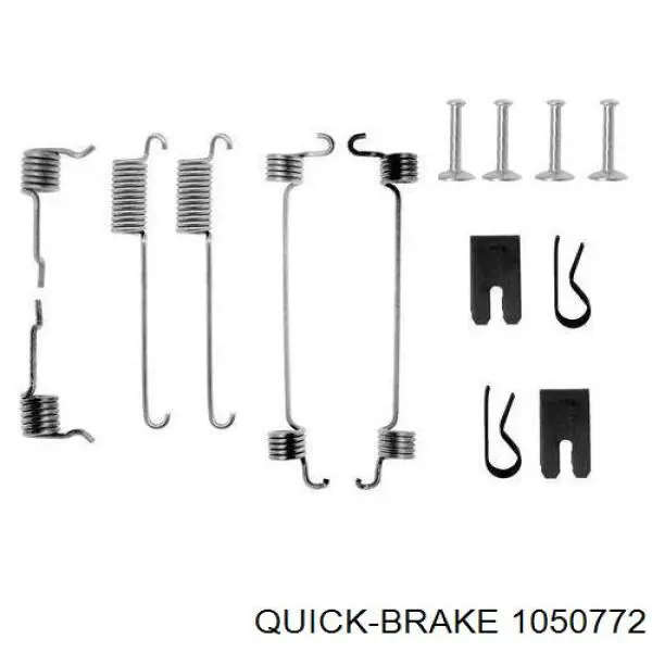 105-0772 Quick Brake kit de montagem das sapatas traseiras de tambor