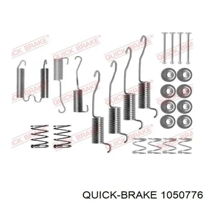 105-0776 Quick Brake монтажный комплект задних барабанных колодок