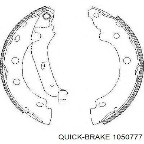 Монтажный комплект задних барабанных колодок Quick Brake 1050777