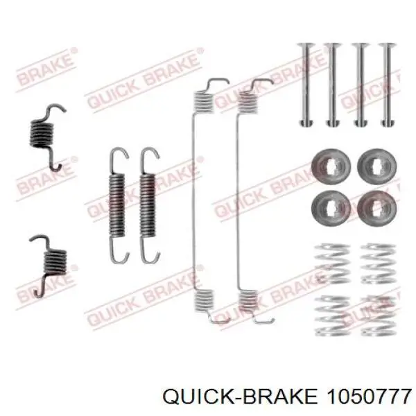 1050777 Quick Brake Комплект монтажный задних барабанных колодок