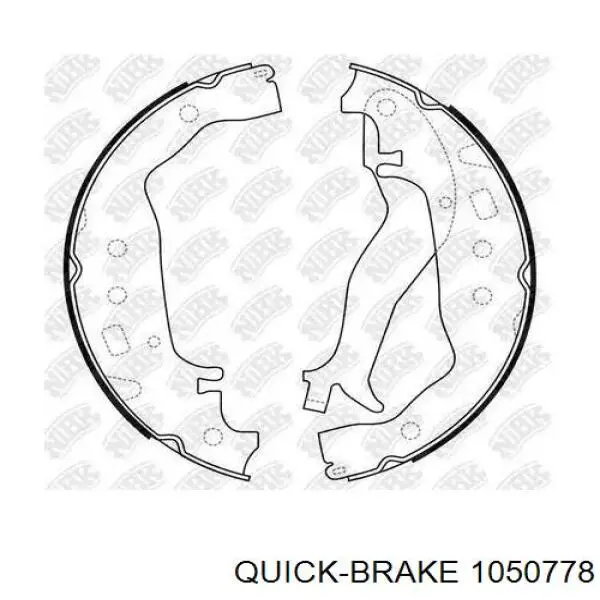 1050778 Quick Brake ремкомплект тормозных колодок