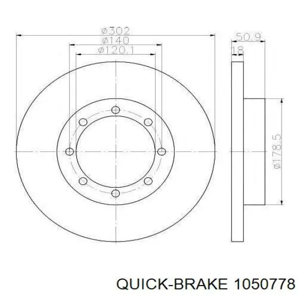 Ремкомплект тормозных колодок Quick Brake 1050778 цена, от 6.55 USD