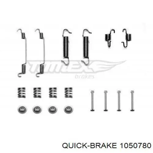 Установочный комплект задних барабанных колодок Quick Brake 1050780 цена, от 5.76 USD