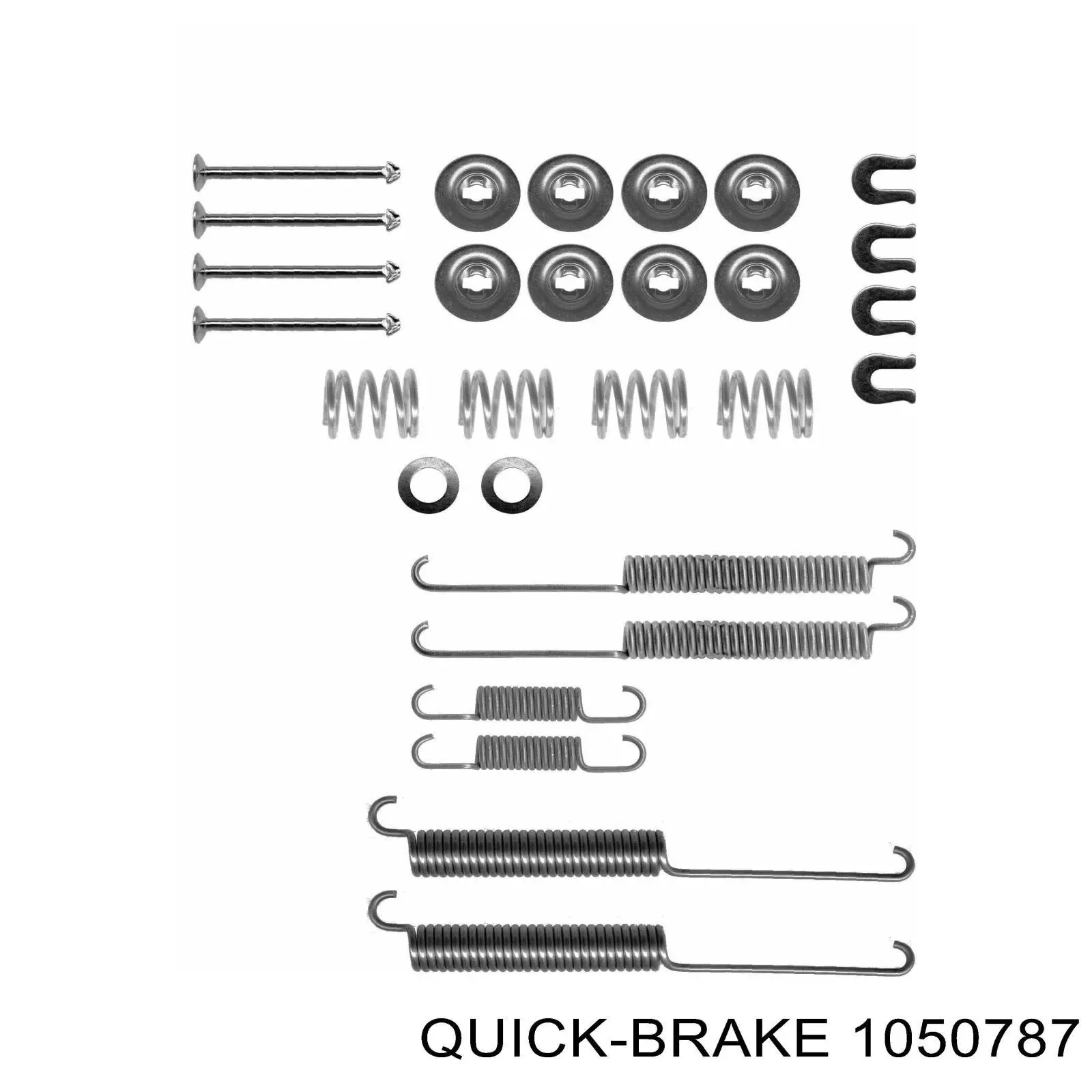 Купить 1050787 Quick Brake Монтажный комплект задних барабанных колодок