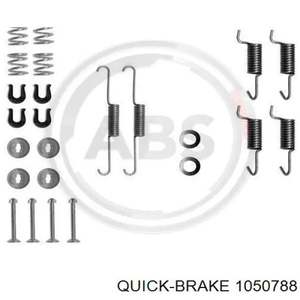 Монтажний комплект задніх барабанних колодок 1050788 Quick Brake