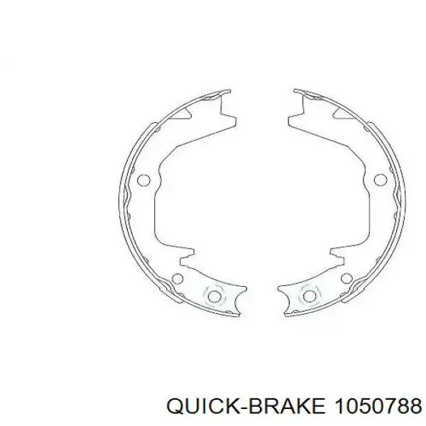 Установочный комплект задних барабанных колодок Quick Brake 1050788 цена, от 6.10 USD