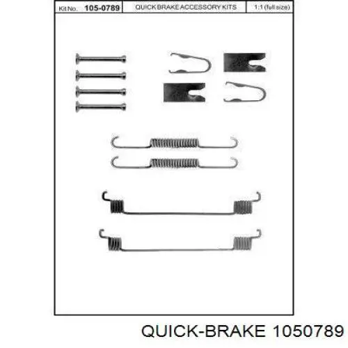Механизм подвода (самоподвода) барабанных колодок (разводной ремкомплект) Quick Brake 1050789 цена, от 5.82 USD