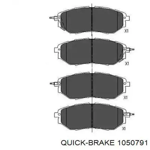 Монтажный комплект задних барабанных колодок 1050791 Quick Brake