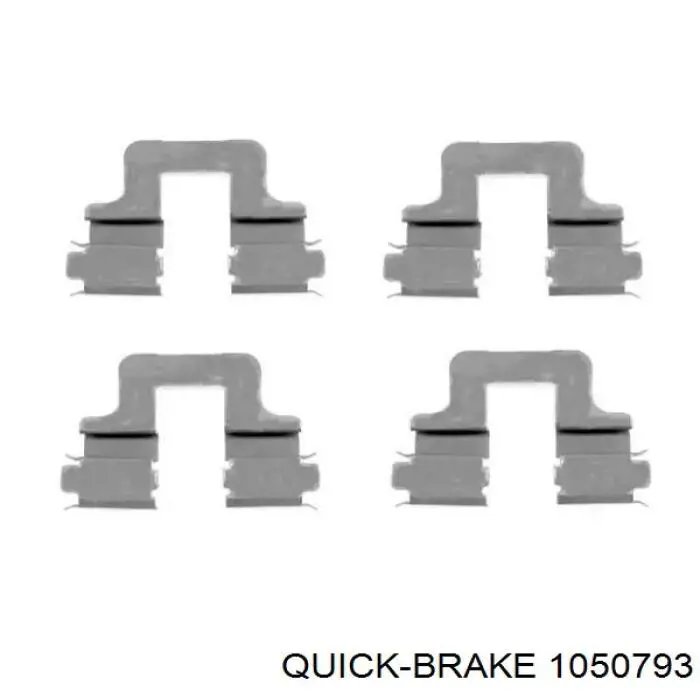 Монтажний комплект задніх барабанних колодок 1050793 Quick Brake