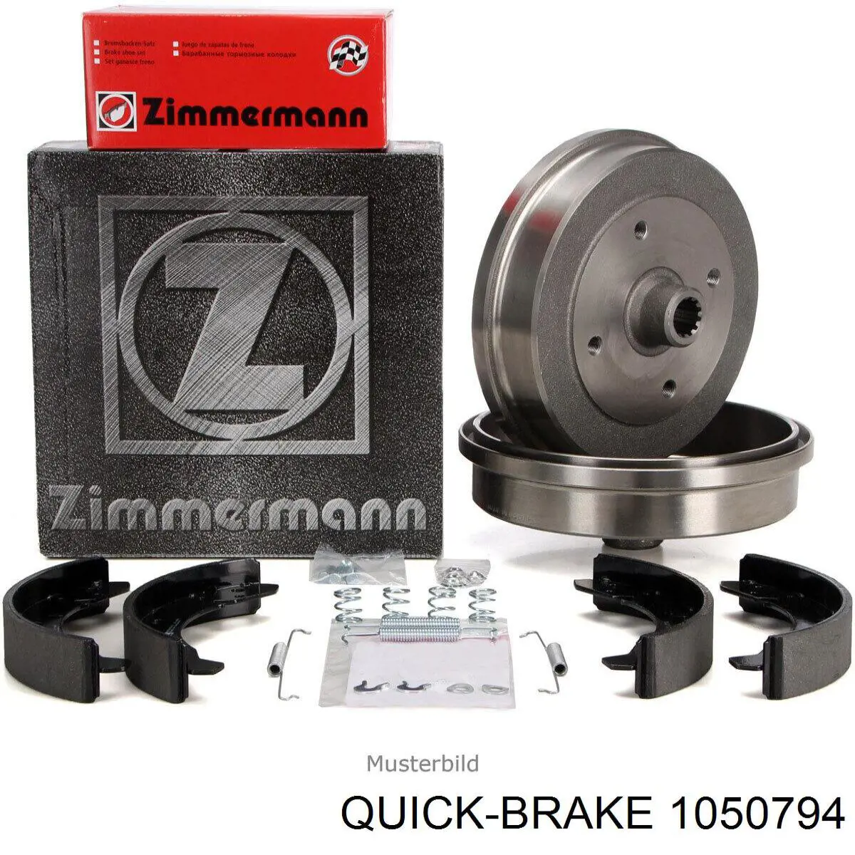 Купить 1050794 Quick Brake Монтажный комплект задних барабанных колодок