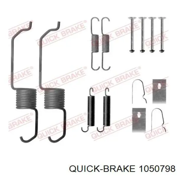 1050798 Quick Brake mecanismo de aproximação (de auto-aproximação das sapatas de tambor (kit de reparação levadiça))