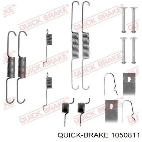 1050811 Quick Brake mecanismo de aproximação (de auto-aproximação das sapatas de tambor (kit de reparação levadiça))