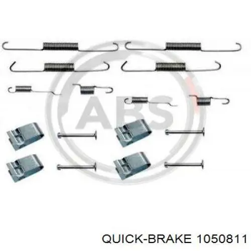 Механизм подвода (самоподвода) барабанных колодок (разводной ремкомплект) Quick Brake 1050811 цена, от 4.50 USD