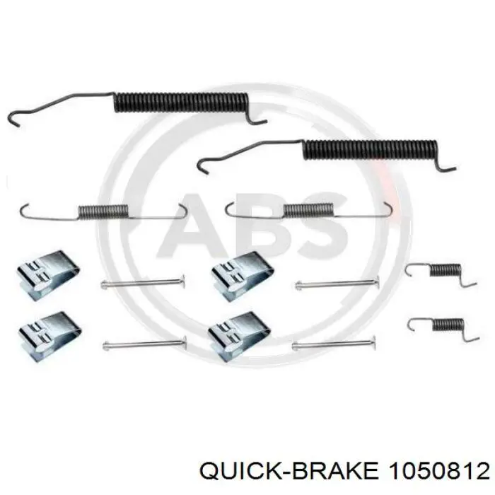 Ремкомплект тормозных колодок 1050812 Quick Brake