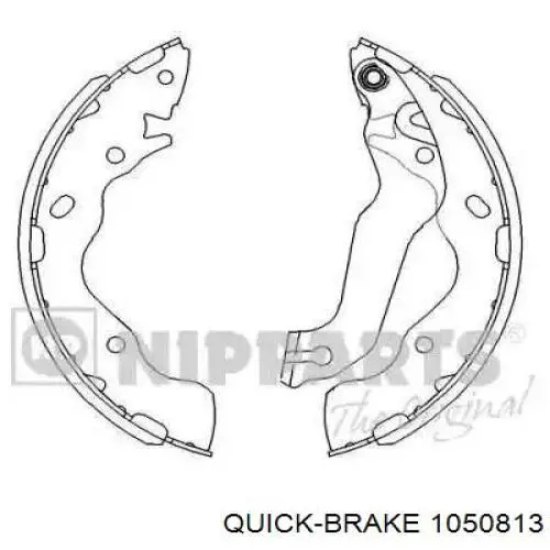 Монтажный комплект задних барабанных колодок Quick Brake 1050813