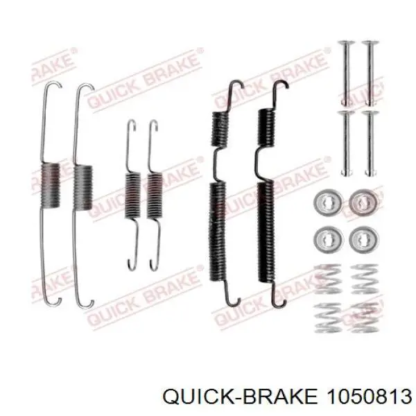 105-0813 Quick Brake монтажный комплект задних барабанных колодок