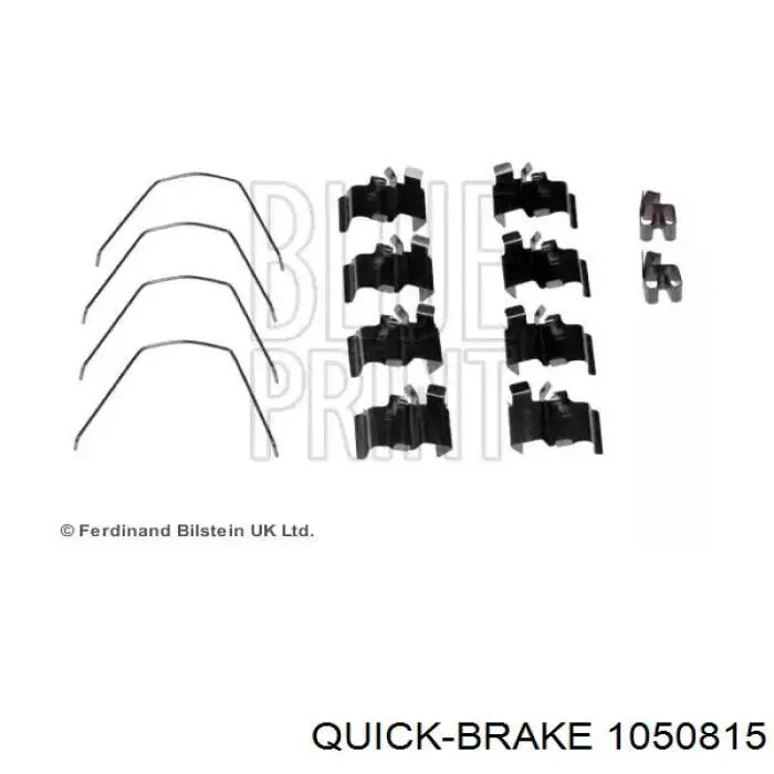 1050815 Quick Brake Комплект монтажный задних барабанных колодок