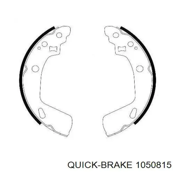 Купить 1050815 Quick Brake Монтажный комплект задних барабанных колодок