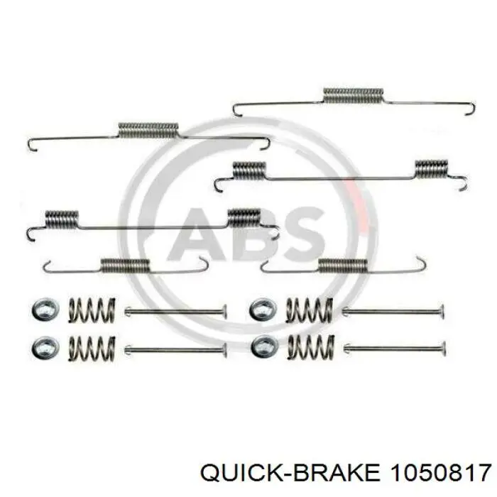 Монтажний комплект задніх барабанних колодок 1050817 Quick Brake