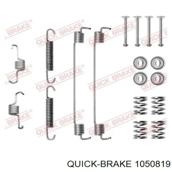 1050819 Quick Brake kit de montagem das sapatas traseiras de tambor