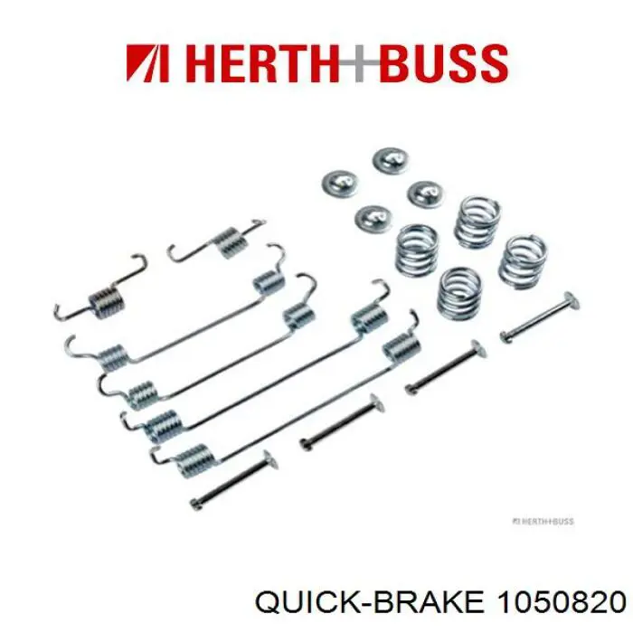 Установочный комплект задних барабанных колодок Quick Brake 1050820 цена, от 4.35 USD