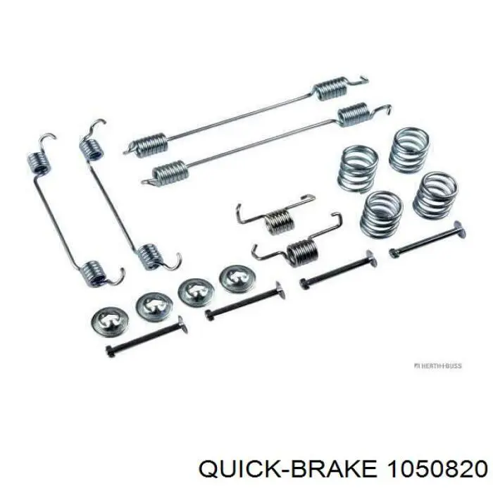 Купить 1050820 Quick Brake Монтажный комплект задних барабанных колодок