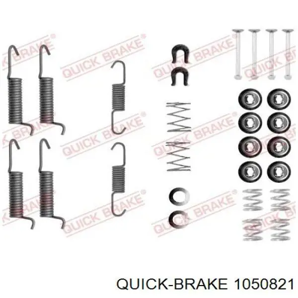 Монтажный комплект задних барабанных колодок 1050821 Quick Brake