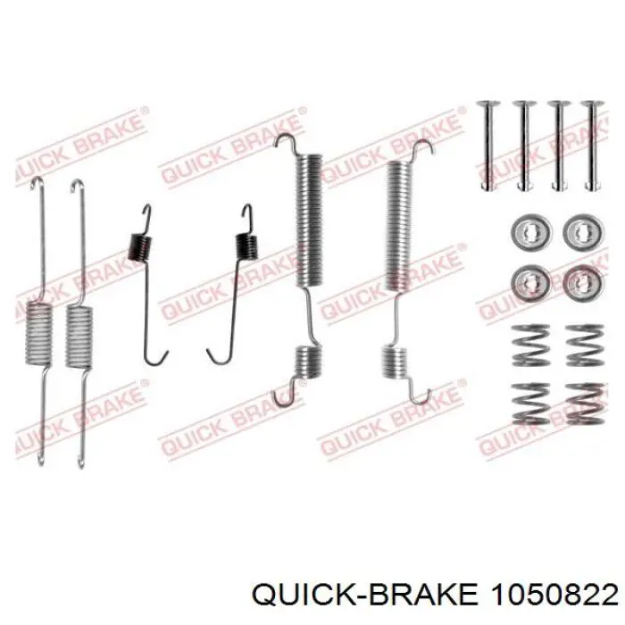 105-0822 Quick Brake монтажный комплект задних барабанных колодок