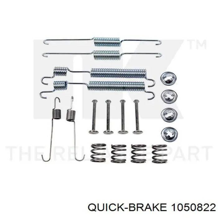 Установочный комплект задних барабанных колодок Quick Brake 1050822 цена, от 6.63 USD